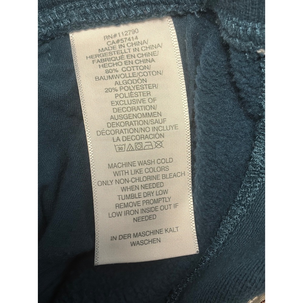 True Religion Womens Teal Green Blue Horseshoe Stitch Jogger Sweatpants Small - Picture 8 of 8